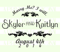 Save-The-Date Marry Me Stamp
